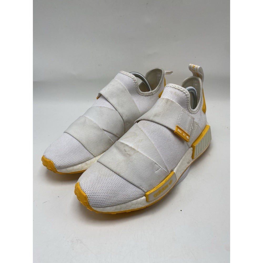 adidas Shoes Women Size 9 NMD_R1 Strap White Gold Athletic Slip On 4158 - Picture 4 of 11